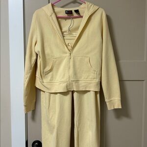 DKNY Yellow Hoodie and Joggers Set